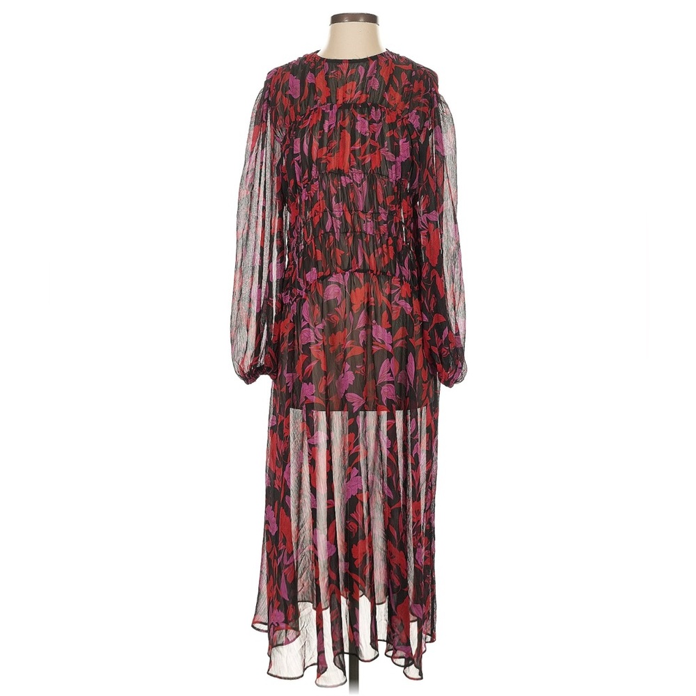 MNG (Mango) Red Midi Cocktail Dress – Size 4